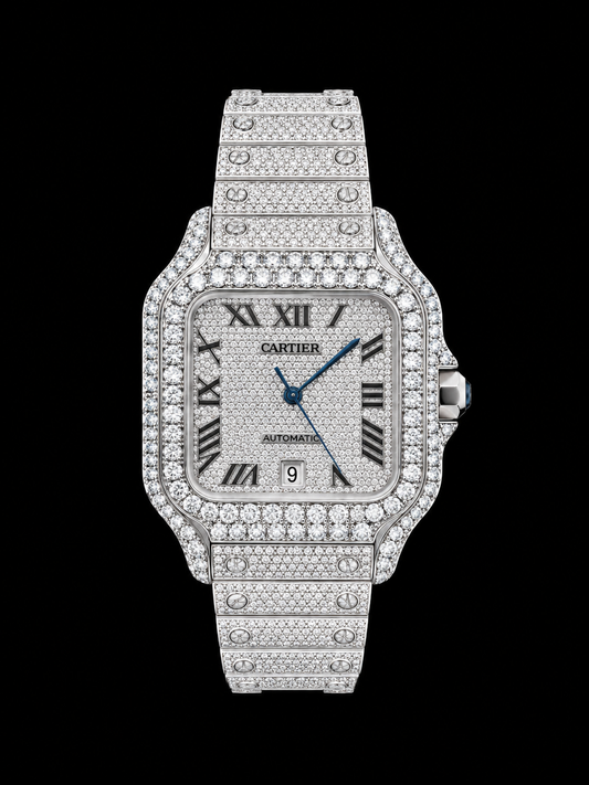 Iced Out Cartier Santos